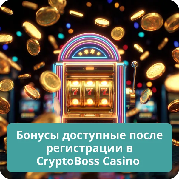 Бонусы доступные после регистрации в CryptoBoss Casino
